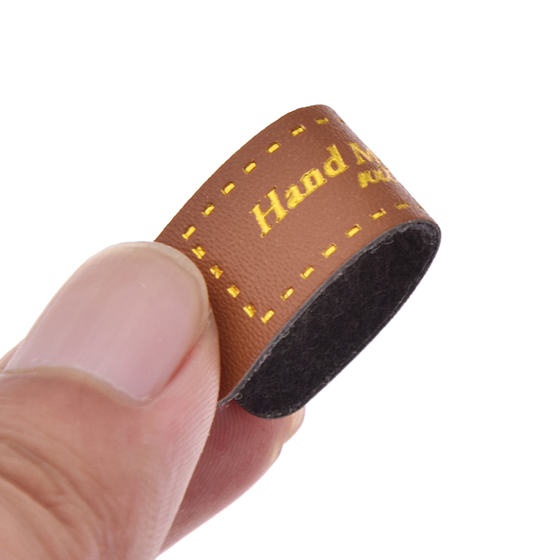 Etiqueta de cuero sintético hecha a mano para ropa de niños, bolsas de mezclilla para manualidades, accesorios de costura, materiales