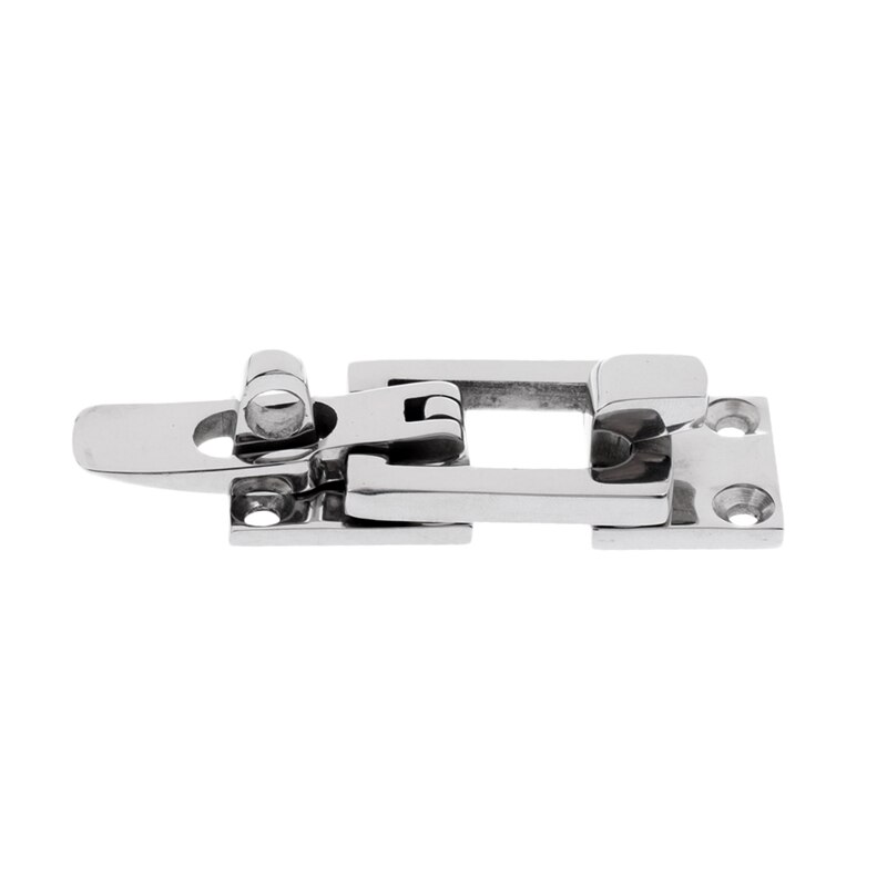 2Pcs 316 Stainless Steel Lockable Latch Marine Boat Door Lock Latch Anti-Rattle Fastener Clamp