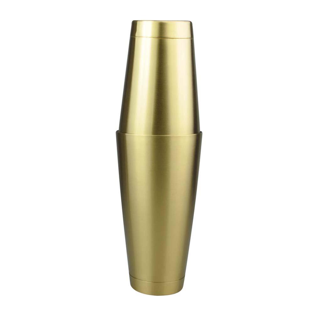 Coctelera Boston de estilo americano de 2 piezas, coctelera de acero inoxidable, taza de mezcla Bos, herramienta de Bar para barman, 750Ml: Gold