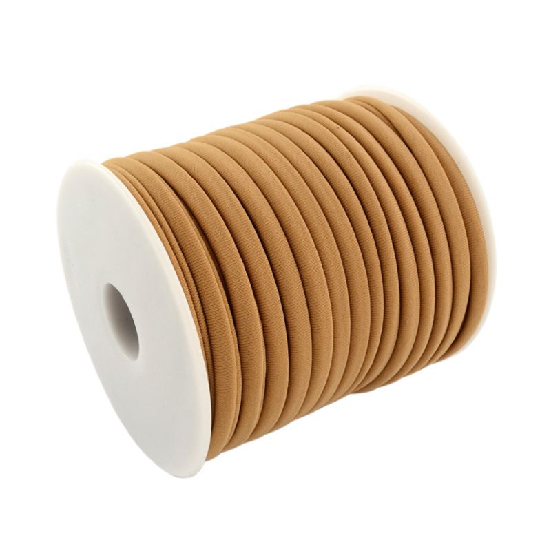 20M/Roll 5Mm Zachte Tiny Nylon Koord Draad Voor Armbanden Choker Diy Sieraden Craft U90A: Khaki
