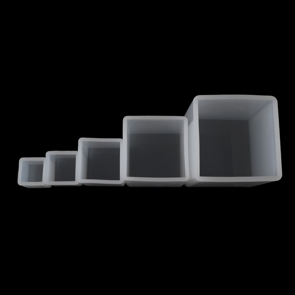 Transparent Square Cube Silicone Mould Crystal UV Epoxy Resin Molds DIY Pendant Jewelry Making Tools DIY Craft
