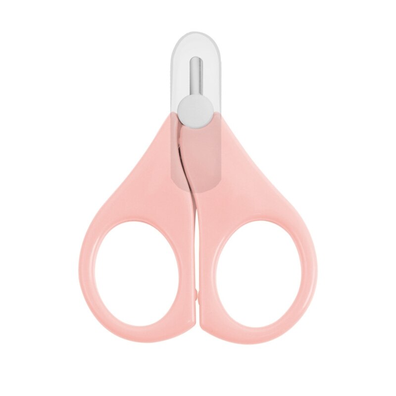 Segurança do bebê prego clipper dedo aparador scissor portátil mini cortador de manicure tesoura do prego do bebê ferramenta cuidados com as unhas: Rosa