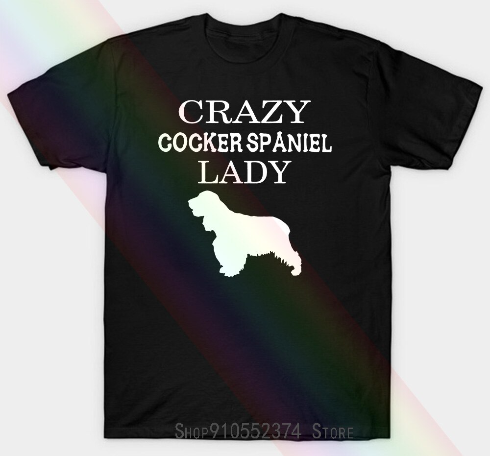 Cocker Spaniel loco La Popular de La gota palangre camiseta Unisex: XXXL