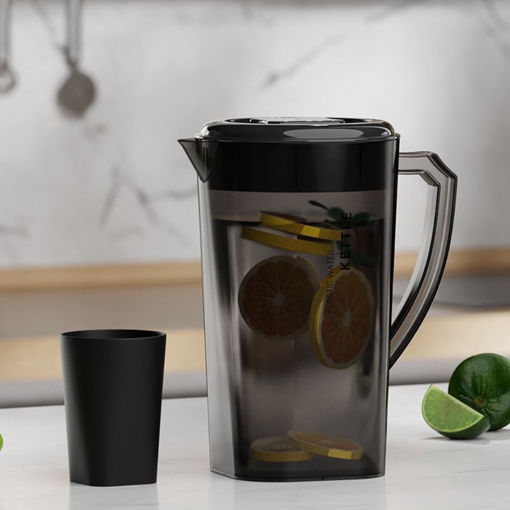 Household Large Capacity Cold Water Kettle Heat Resistant 1.3/2.2/3L Pitcher Fall-resistant Plastic Juice Jug Refrigerator