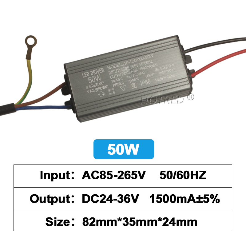 LED-Treiber, wasserdichte Beleuchtungstransformatoren, 10 W, 20 W, 30 W, 50 W, 70 W, 80 W, 100 W, DC24-36V, Netzteil 600 mA, 900 mA, 1500 mA, 2100 mA, 3000 mA: Brown