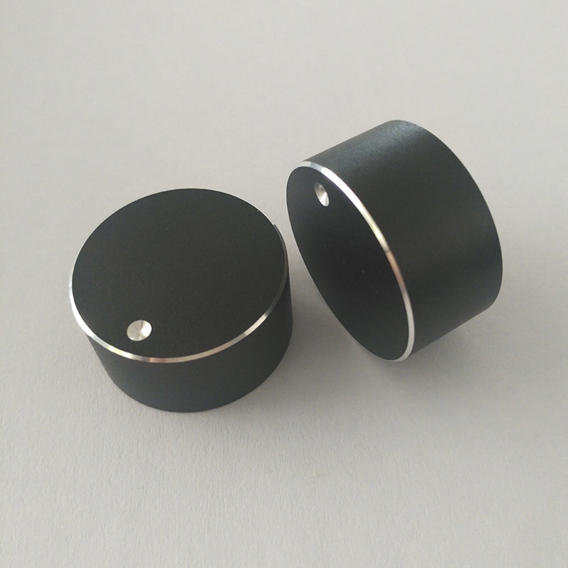 Sort 28*14mm potentiometer hætter sort slibning skinnende kant rachis lydknap