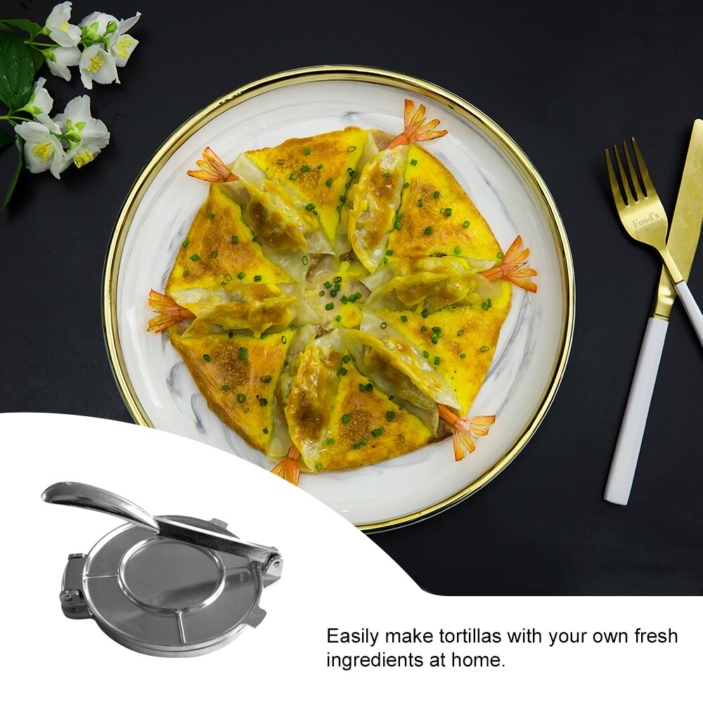 8 Inch Foldable Hamburger Maker Hamburger Press Round Shape Non-Stick Chef Cutlets Maker Press Aluminium Meat Press Tools