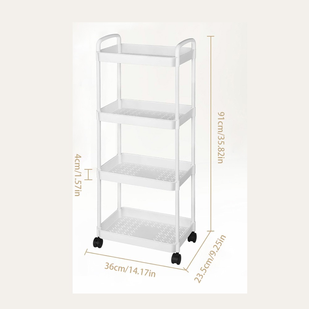 Carro de almacenamiento multifuncional para cocina con ruedas, estante de almacenamiento móvil, organizador de carrito, accesorios para el hogar: Verde claro