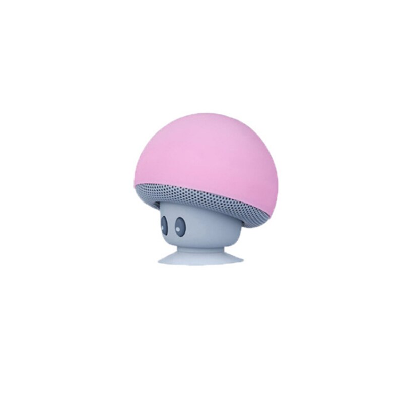 Mini seta de altavoz inalámbrico portátil con Bluetooth, reproductor de música MP3 estéreo resistente al agua con micrófono para teléfono Android: Rosa
