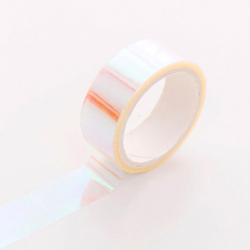 Kleurrijke Diy Scrapbooking Decoratieve Tape Adhesive Label Sticker Masking Papier Verpakking: white