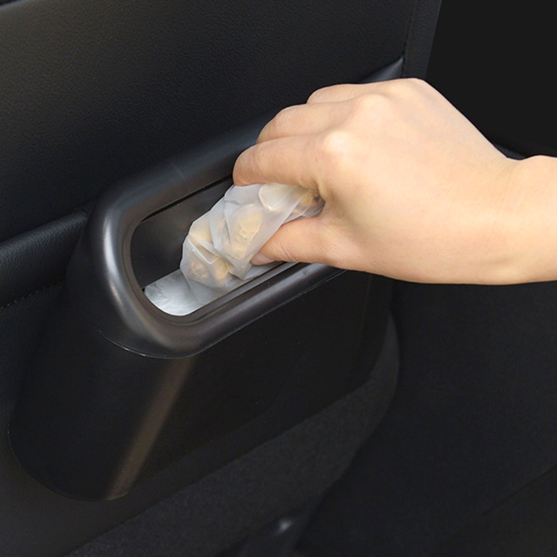 Hängender Auto-Mülleimer, ABS, quadratisch, für Fahrzeuge, Mini-Mülleimer, Auto-Innenraum, Aufbewahrungskoffer, Automobil-Zubehör