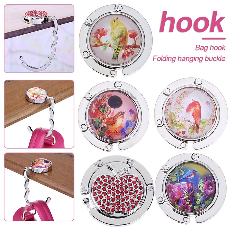 Portable Handbag Hook Metal Foldable Bag Purse Hook Handbag HangerBag Desk Multiple Bag Desk Hanger Purse Bag Hook Holder