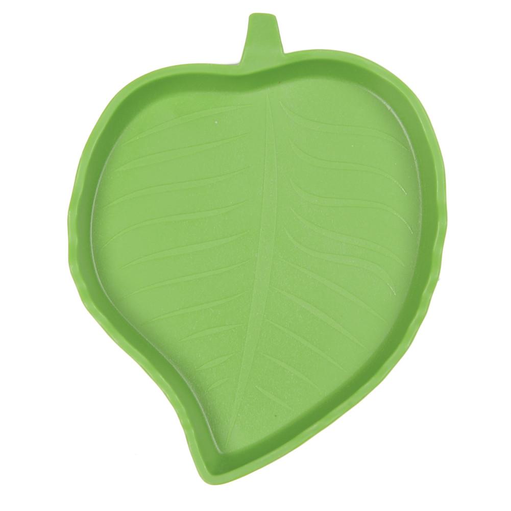 Bladform reptil vann matte fett bolle plast gekko måltid orm reptil mater skål s/m