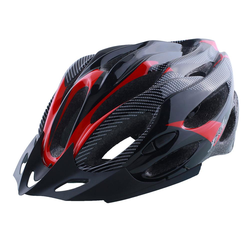 Ultralight Adjustable Cycling Helmet Red/Yellow/Blue Bicycle 65 Cm Safety with Visor Shockproof Bike Road