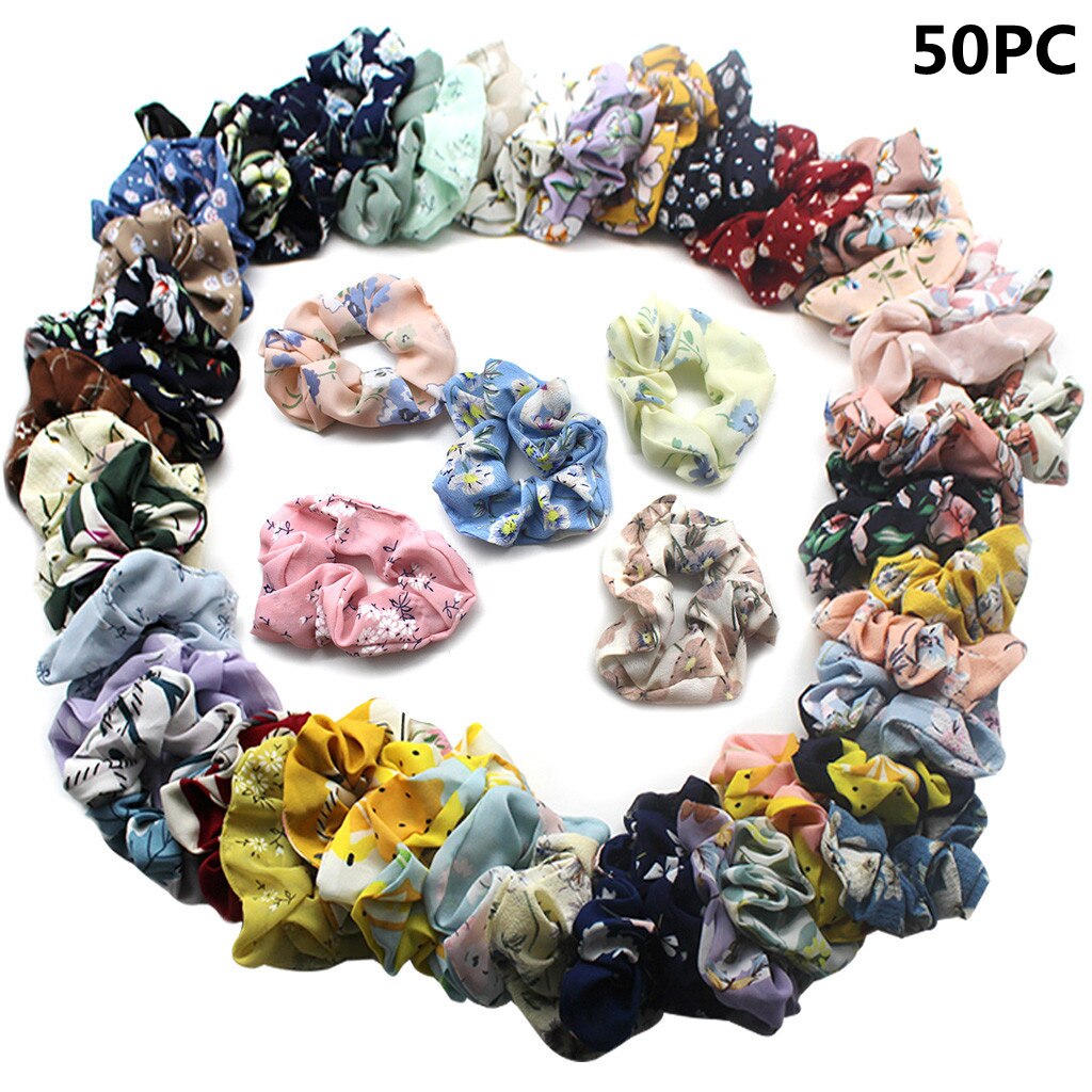 2 Stück Rot Samt Haar Scrunchies – Große, Elastische Haargummis Für Mädchen & Frauen