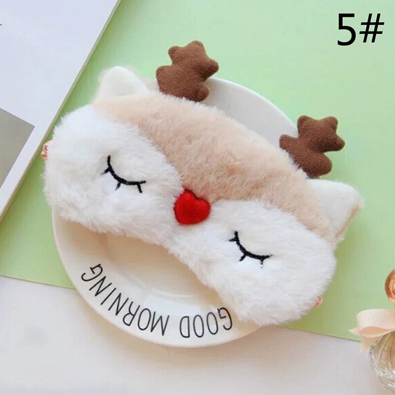 Dessin animé mignon Koala/lapin sommeil oeil masque sieste en peluche oeil ombre pansement reste voyage Relax aide au sommeil bandeau glace couverture oeil Patch: N5