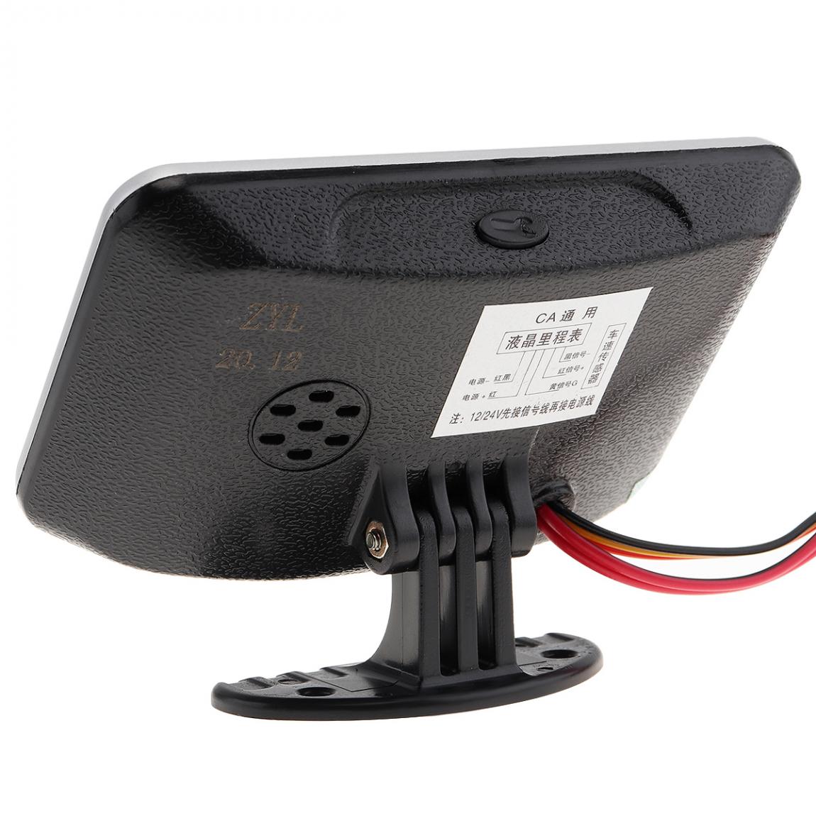 12v 24v bil speedometer universal lcd digital anti-shake speedometer auto instrument til bil / køretøjer / motorcykel