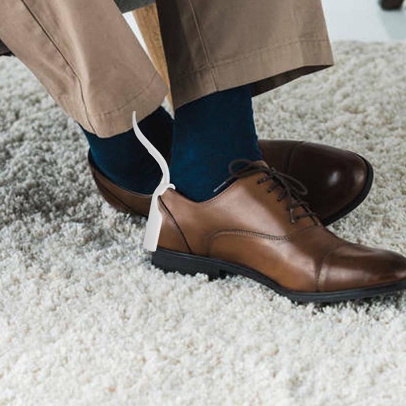 Cuerno de zapato Unisex, ayuda para perezosos, fácil de poner y quitar, herramienta de ayuda antideslizante, elevador de zapatos, 1 ud.