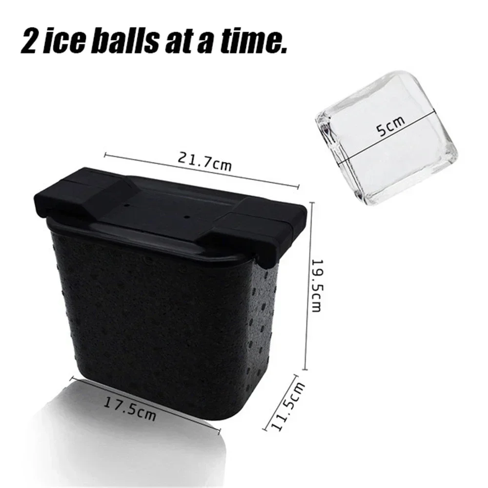 Ice Ball Maker Mould Bar Freeze Large Transparent Ice Cube Ice Maker High Transparency IceCube Tray Kitchen Accessories: Red