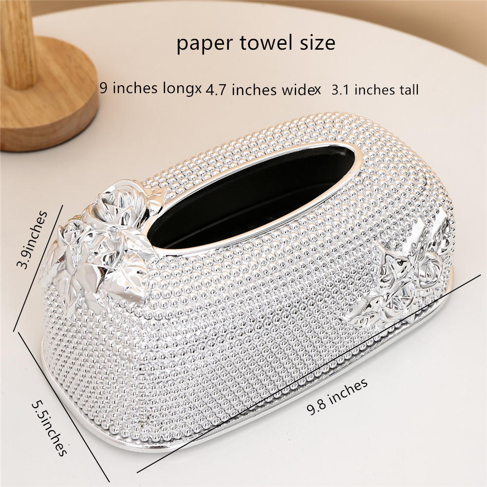 European style acrylic tissue box household kitchen storage box tissue box cafe hotel bar napkin box