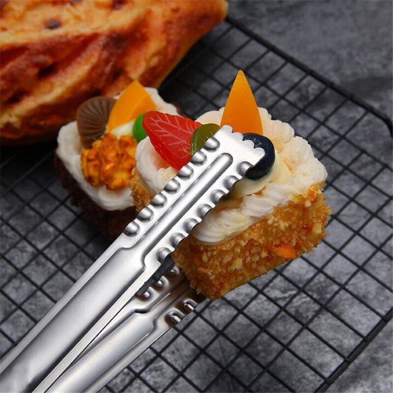 Stainless Steel Food Clip Bread Barbecue Pancake Clip Korean Kitchen Utensils Gadget Multi-Function Steak Buffet Clip