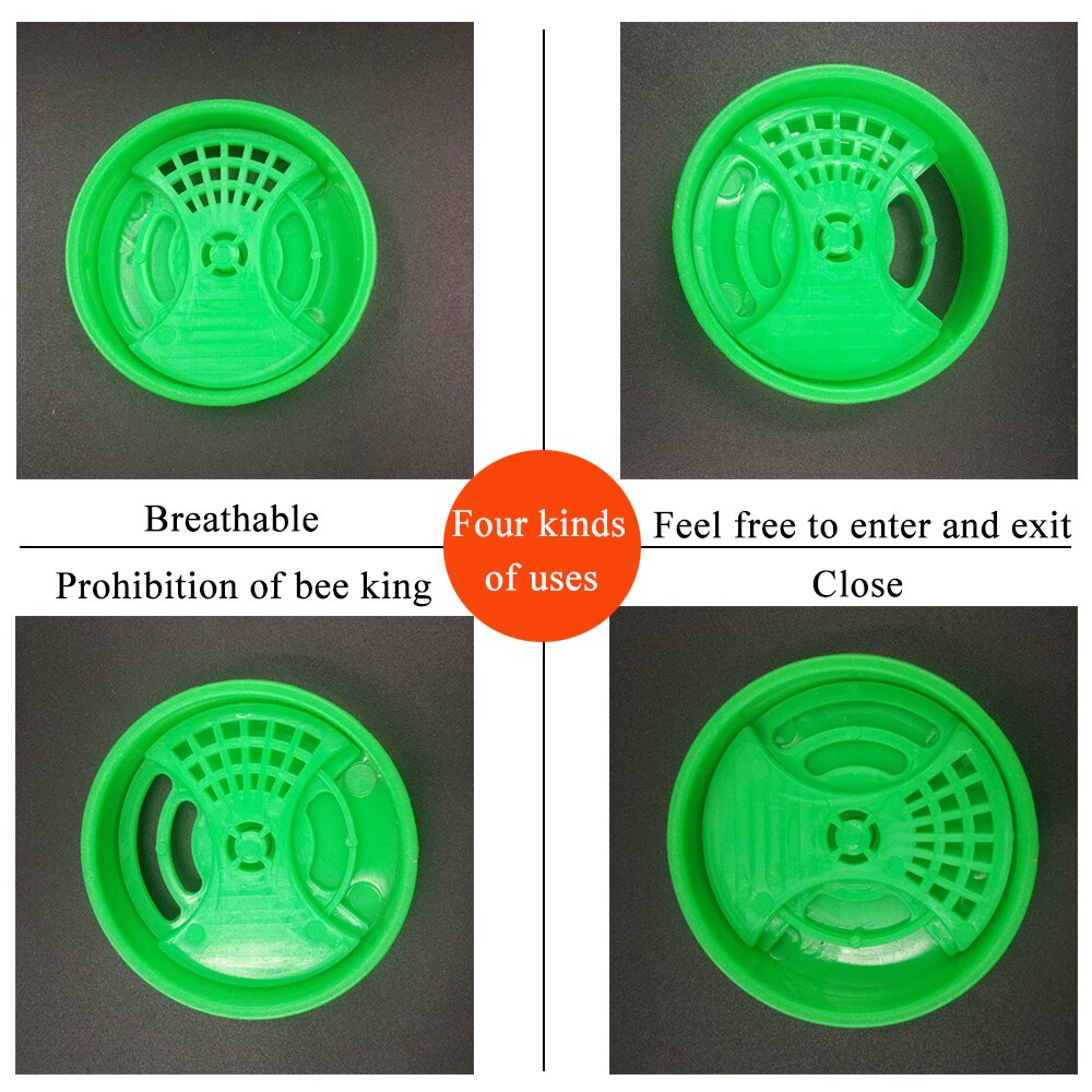 15pcs Honey Bee Equipment Round Beehive Box Entrance Gate Plastic Beekeeping Nest Door Vents Tools Beeing apiculture outils