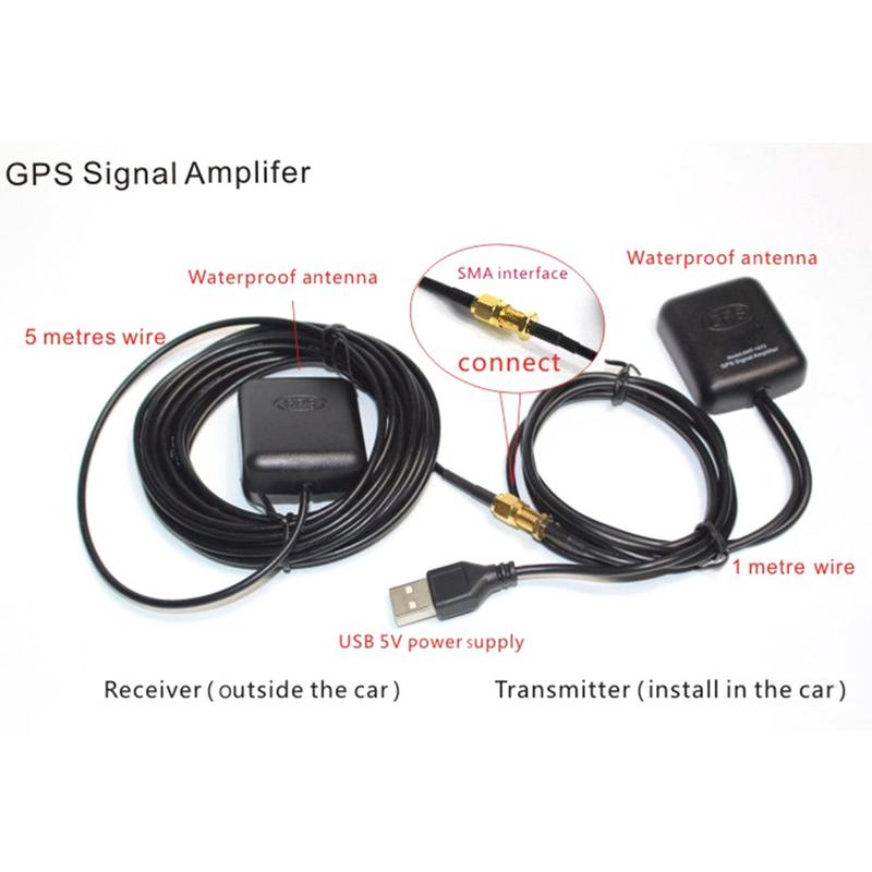 ANT-1573 GPS Antenna Navigation System Amplifier Car Signal Repeater Receiver Transmitter Vehicle GPS Signal Amplifier Booster