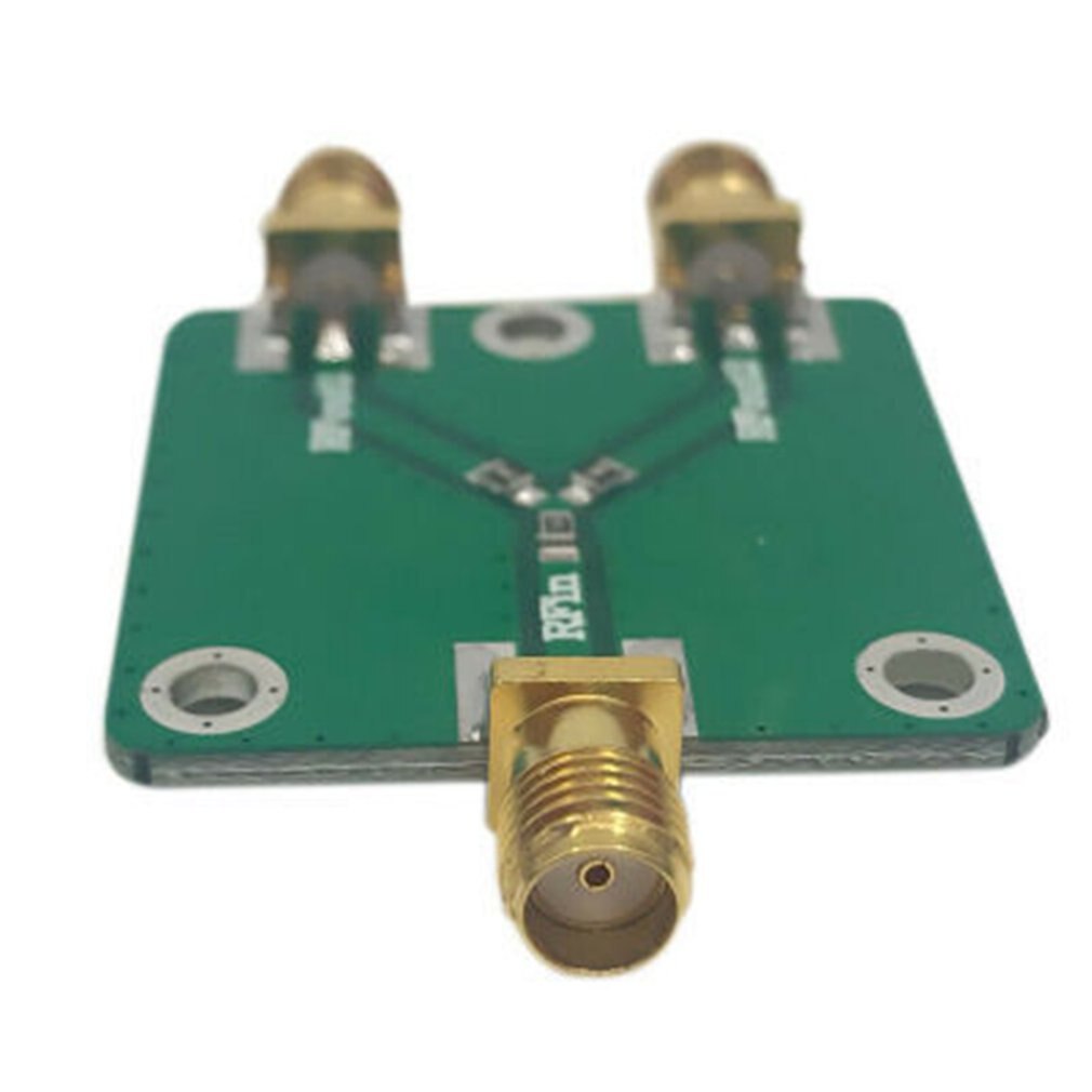 RF Microwave Resistance Power Splitter Module 1 to 2 Combiner SMA DC-5GHz Radio Frequency Divider Green color
