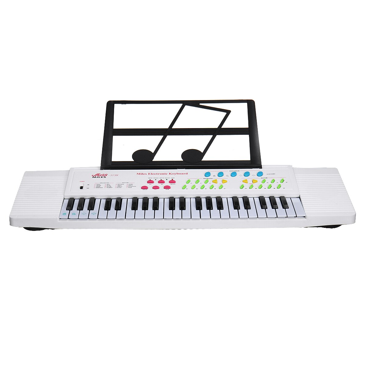 44 Toetsen Digitale Elektronische Toetsenbord Piano Met Microfoon Muziek Stand Kinderen Speelgoed Elektronische Piano Muziek Verlichting: WHITE