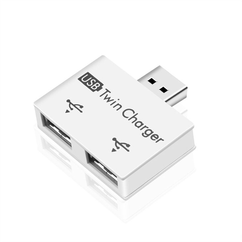 Konwerter Hub Adapter HUB Rozgałęźnik USB 2.0 Koncentrator ładowania 1 męski na 2-portowy żeński Przedłużacz ładowania USB2.0 Rozgałęźnik ładowania: BRĄZOWA