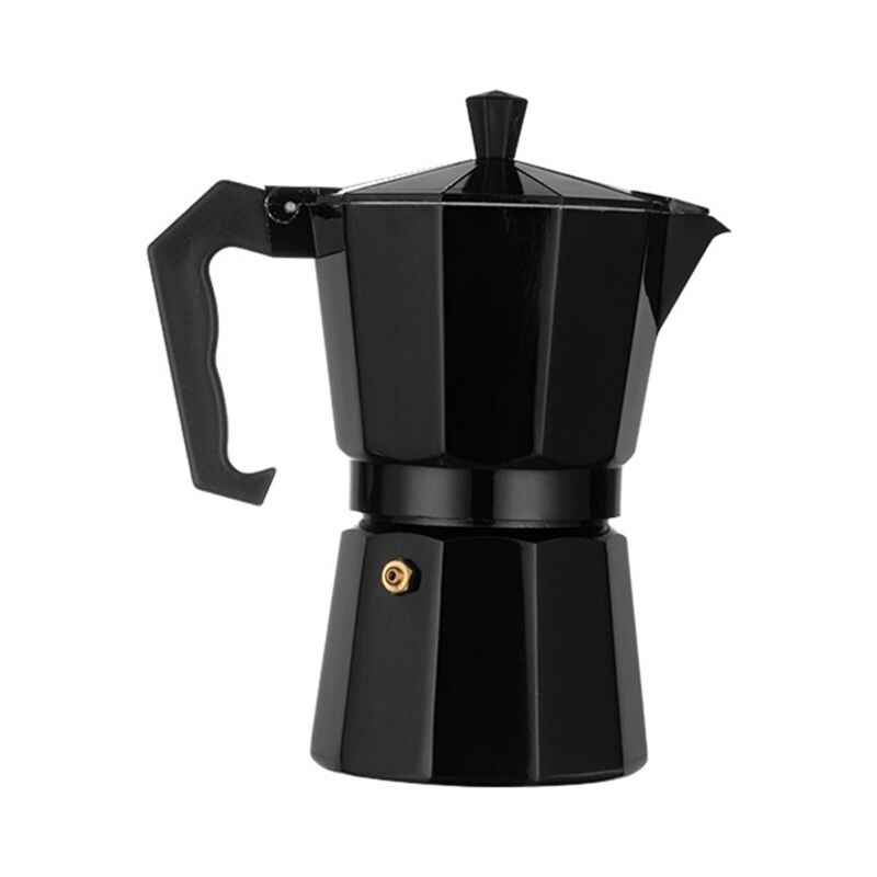 3/6 kop espresso ottekantet kaffemaskine aluminium percolator komfur kogepande husholdning køkkenbar leverer husholdningsapparater: 9 ff 201652-6b
