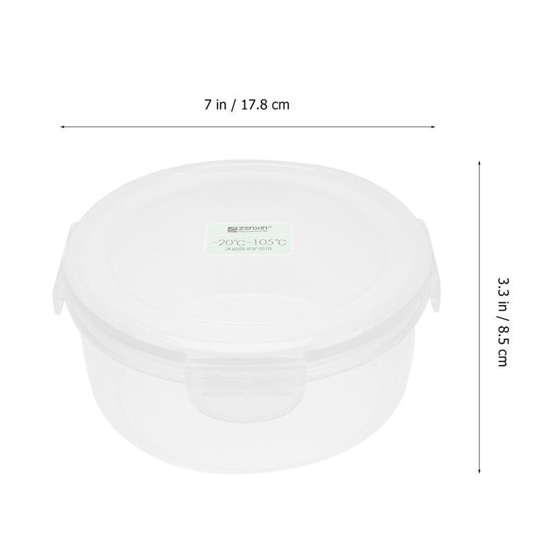 Plastic Preservation Box Large Capacity Round Case Kitchen Food Storage Box Transparent Food Container For Home