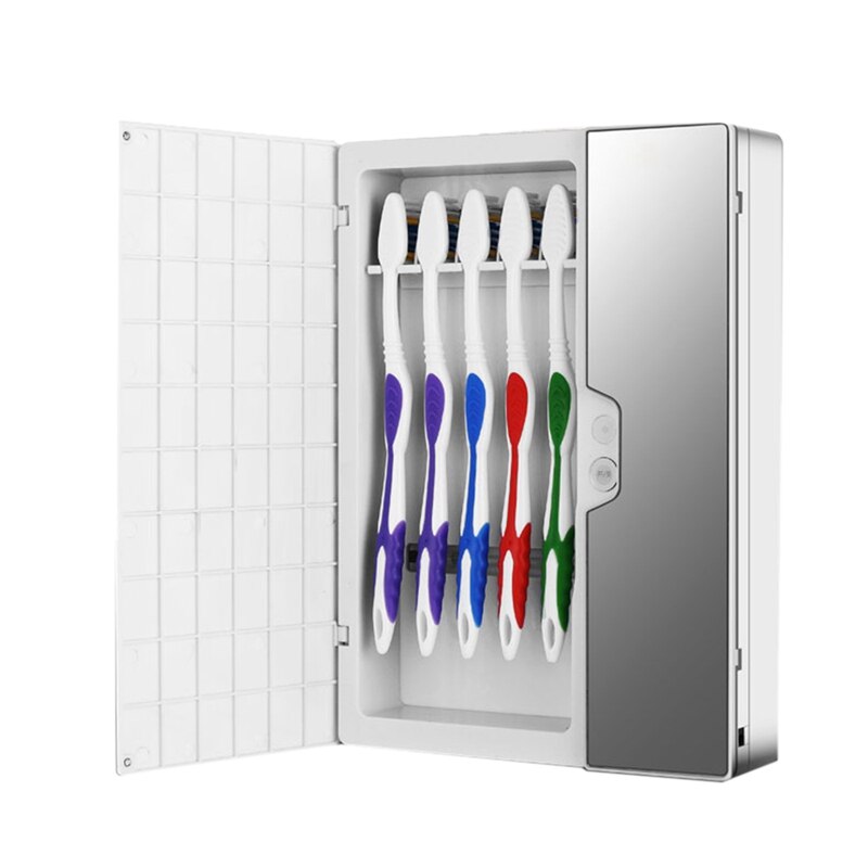 Intelligente Automatische Uv Light Tandenborstel Sterilisator Sanitizer Stofdicht Tandenborstelhouder Schoner Muur Mount Rack Badkamer: Default Title