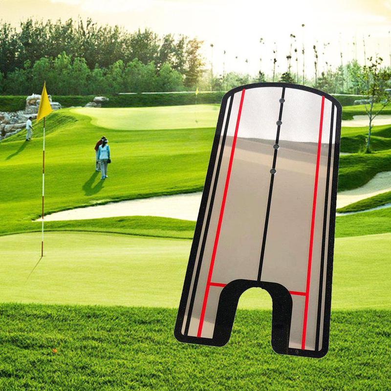 Golfsæt spejl golf træningshjælp tilpasning sving øje praksis 32 x golf swing tilbehør lige 14.5cm line træner  z2 h 8