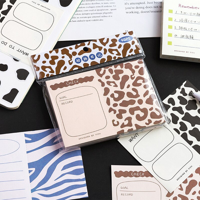 90 sztuk/partia podkładki notatka karteczki program podróży pamiętnik planista książki śmieci dziennik Scrapbooking naklejki gabinet Szkoła