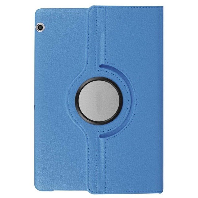 360 Rotation Case For Huawei MediaPad T3 10 AGS-W09 L09 L03 PU Leather Cover For Honor Play Pad 2 9.6 inch Protective Shell: Sky Blue