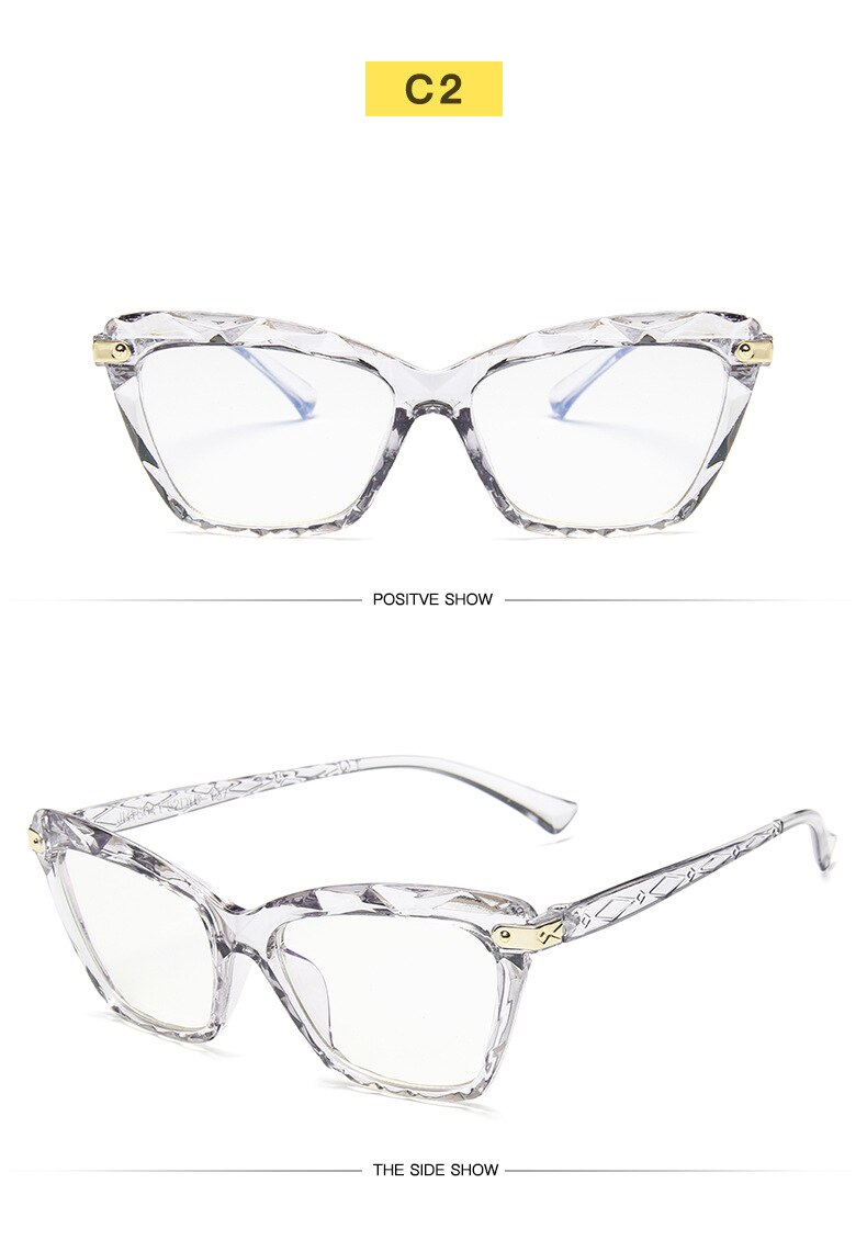 Leesbrillen dames cat eye anti-blauwe stralen presbyopie bril anti-vermoeidheid computerbrillen: 2 grijs