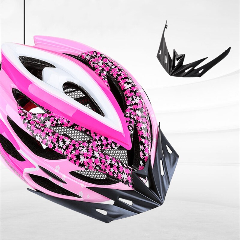 Bicycle Helmet Adult Lady Riding Helmet High-strength PC Material Shock-absorbing Helmet Mountain Bike One-piece Helmet