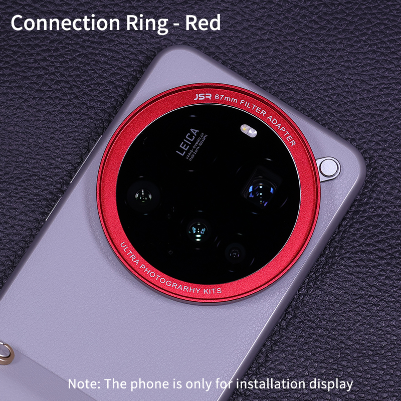 Für Xiaomi 15 Ultra Foto-Bausätze 67 mm Filter-Adapterring, Rahmen aus Aluminiumlegierung, Gegenlichtblende, kratzfeste, staubdichte Kappenabdeckung: Lila