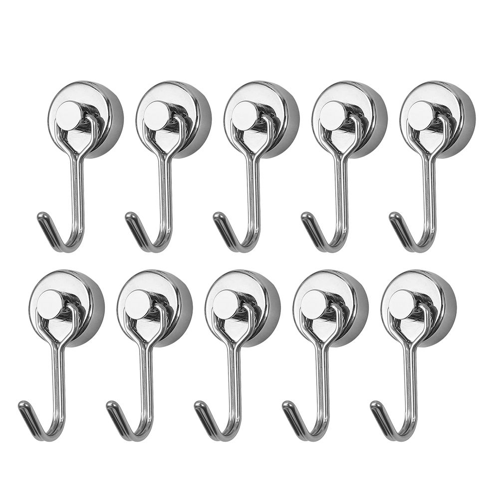 Czarne haczyki magnetyczne ciężki obowiązek neodymowy haczyk z magnesem brelok robić wewnątrz wiszące na zewnątrz lodówka grill kuchnia: antyczny srebro-10szt