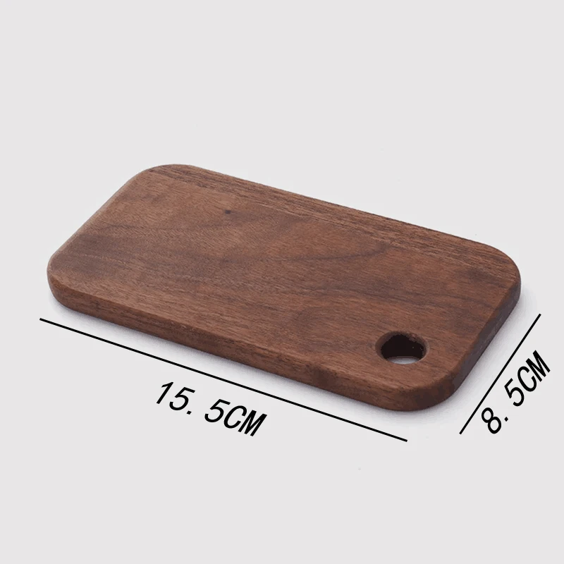 Planche à découper en bois massif, bois massif de cuisine en noyer noir, sans laque, avec planche à découper en bois: jaune clair