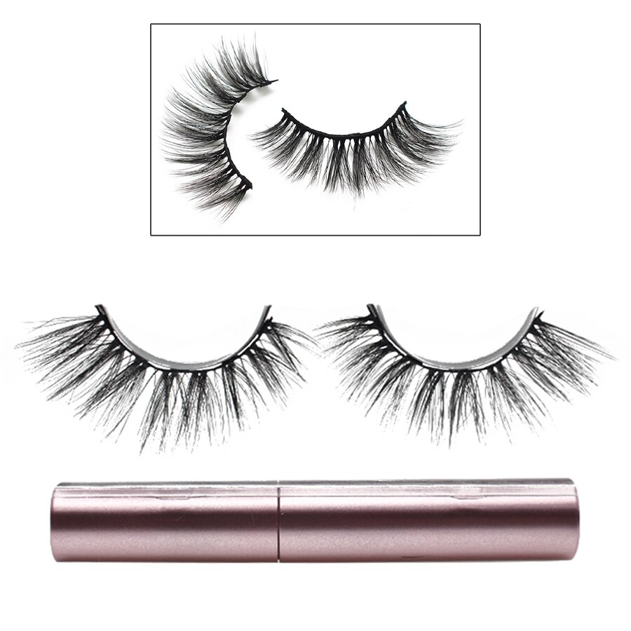 Set di ciglia magnetiche 3D impermeabile duraturo Eyeliner magnetico naturale magnete ciglia estensione trucco Kit ciglia finte: SA123