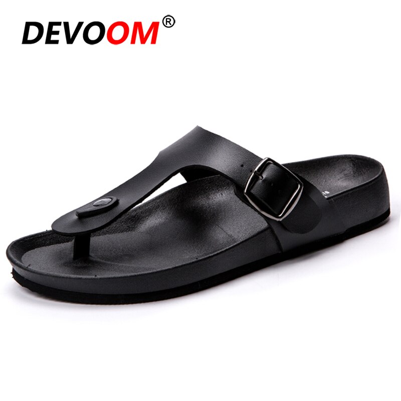Fiske hjemmesko herre t tøffel pu øvre sommer side spænde strand sandal herre flip flop waslking fiskesko til mand