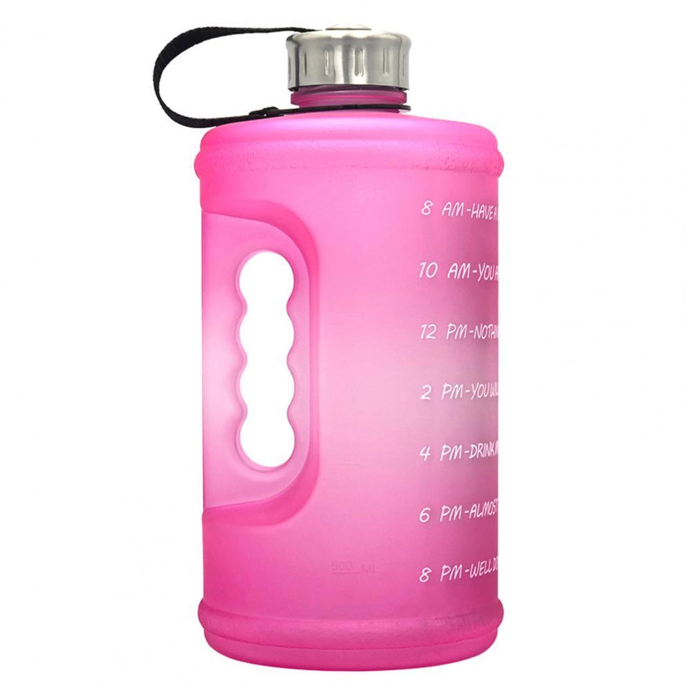 2.2L Good Sports Mug BPA Free Non-slip PET Sports Bottle with Scale Mark:  Pink