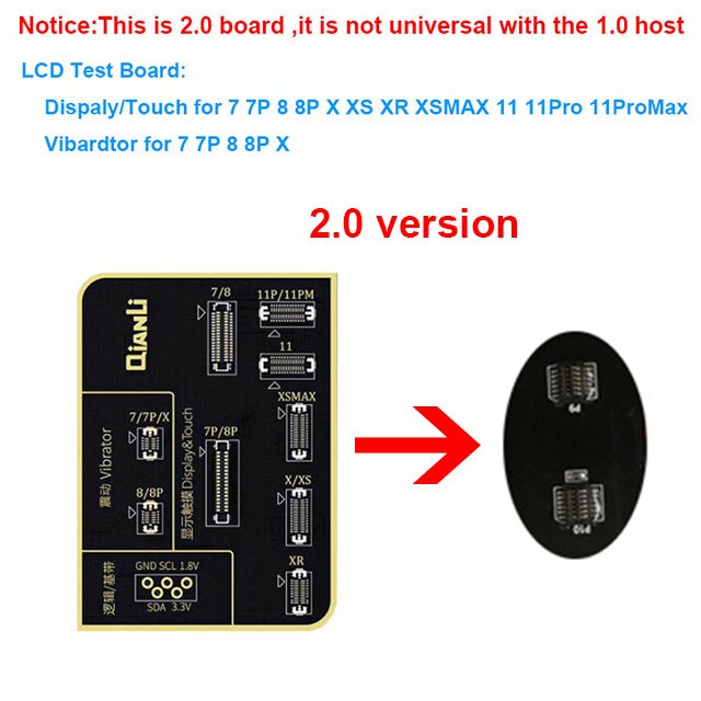 Qianli iCopy Plus Ture Tone Repair for Phone 11 Pro Max 8 X XR XS Battery Vibration/Touch Headset Programmer Built in battery: 11 LCD board