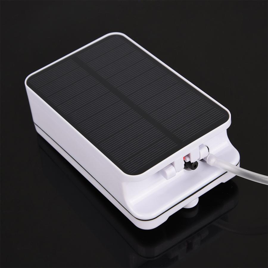 Solar Powered Waterproof Oxygenator Aerator Air Pump Oxygen for Outdoor Pool Pond Emergency