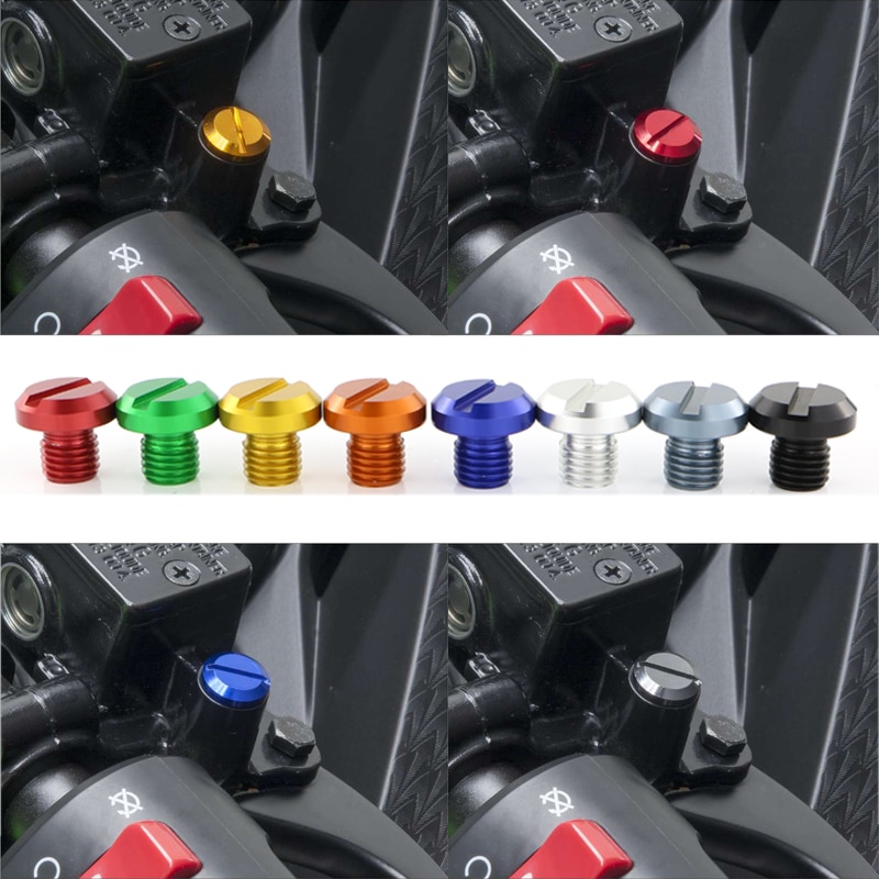 Pour Kawasaki Z125 Z400 Z650 Z800 Z900 Z900RS Z1000 2 pièces CNC Miroir Bouchons Couvre Vis Accessoires De Moto En Aluminium