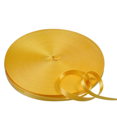 1.5cm brede nylon banden van 50 meter voor trekkoorden voor huisdieren, schoenen, handtassen en doe-het-zelfaccessoires: 12 geel