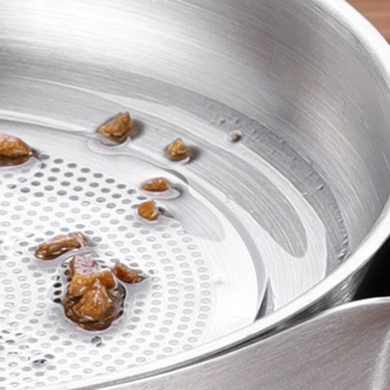 Stainless Steel Oil Filter Pot with Lid Filter Anti-Leak Oil Pot Inverted Oil Bottle Filter Oil Separation Oil 1.6L