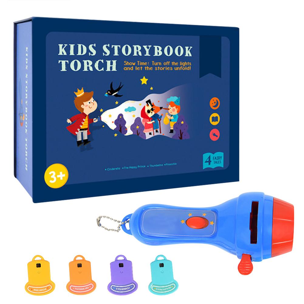 Linterna de cuento para dormir para bebé, lámpara de proyector, juguete de iluminación para niños, juguetes educativos para dormir